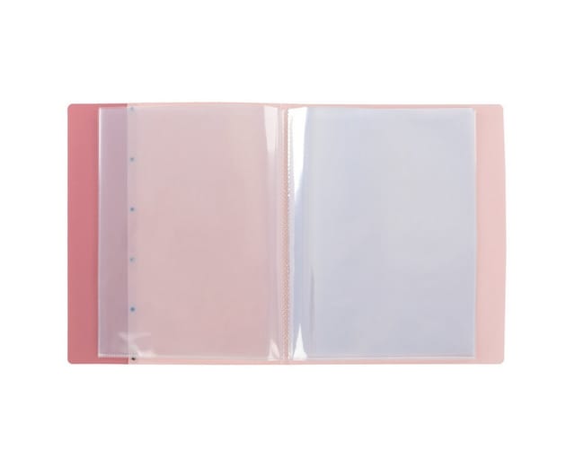 Idena Fußball Idena Zeugnismappe Sichtbuch mit 12 Klarsichthüllen 100µ pastell rosa