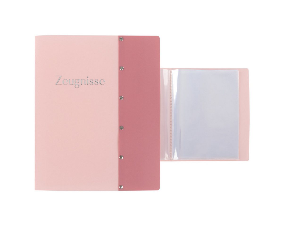 Idena Fußball Idena Zeugnismappe Sichtbuch mit 12 Klarsichthüllen 100µ pastell rosa Bild 2