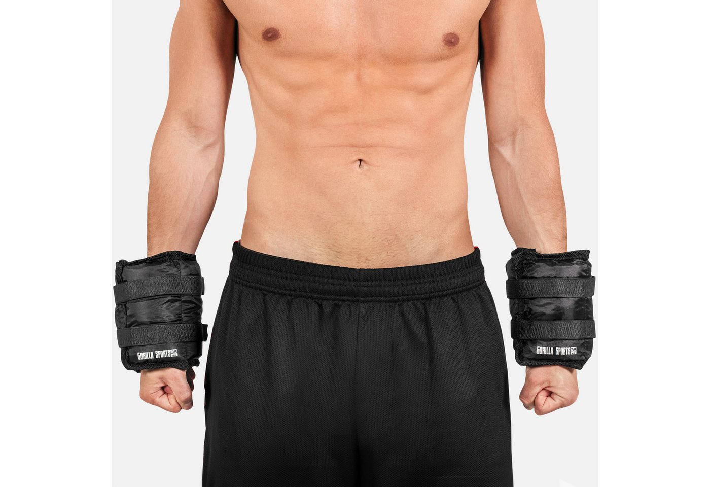 GORILLA SPORTS Zusatzgewichte Gewichtsmanschetten 2er Set Laufgewichte Fußgewichte Handgelenke, 7 kg Bild 2