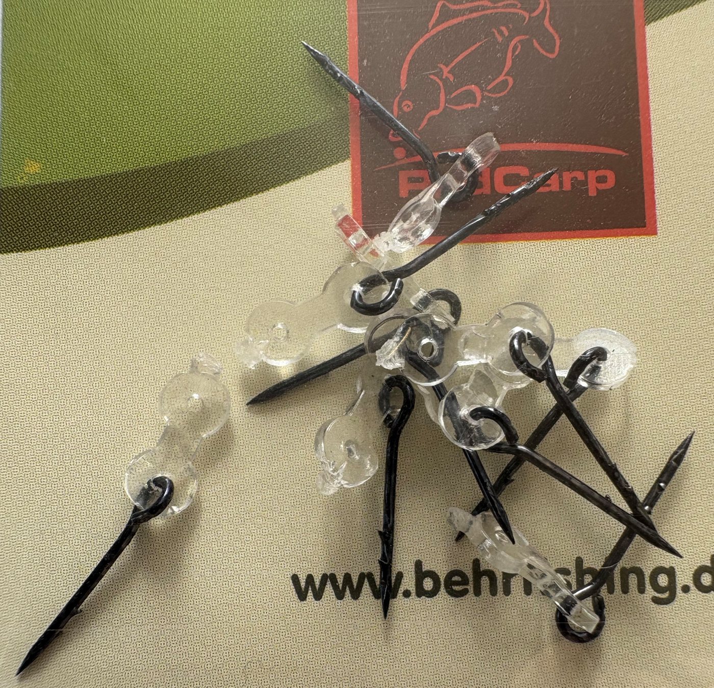Behr Schnurstopper Boilie Stopper Stifte Bait Spike 10 St. - 3 Längen wählbar - Feedern, Unauffällige Farbe Bild 2