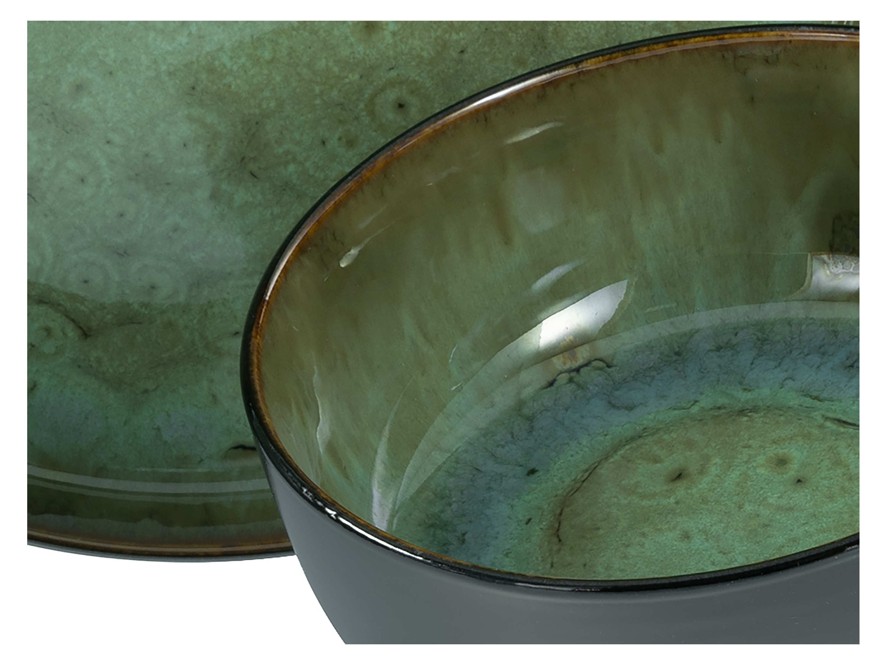 CREATABLE Geschirrset »Nordic Fjord« (18-teiliges Teller Set, Green)