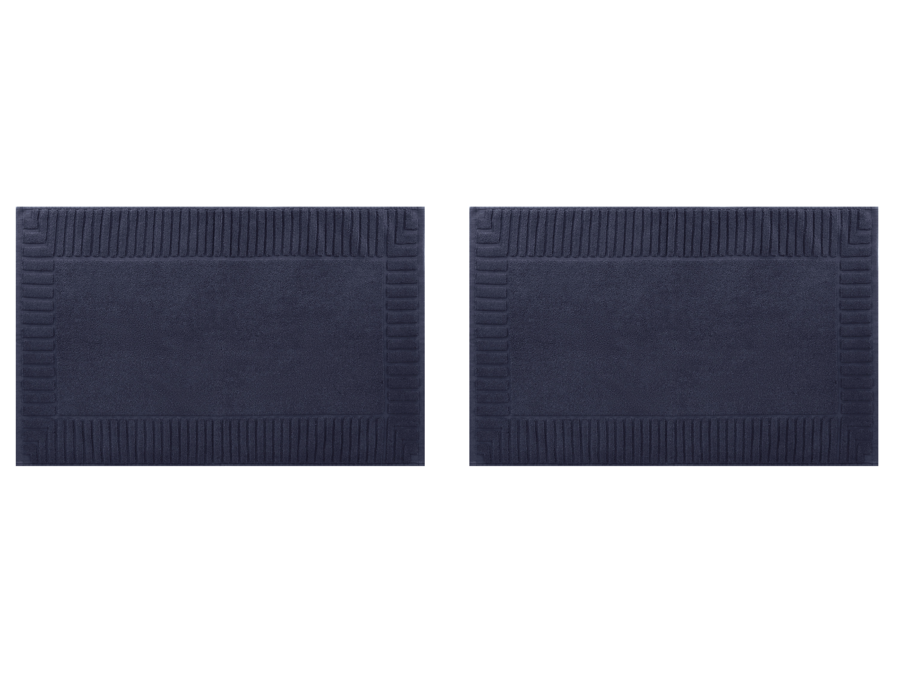 LIVARNO® Frottier-Duschvorleger, 2 Stück (Blau) Bild 2