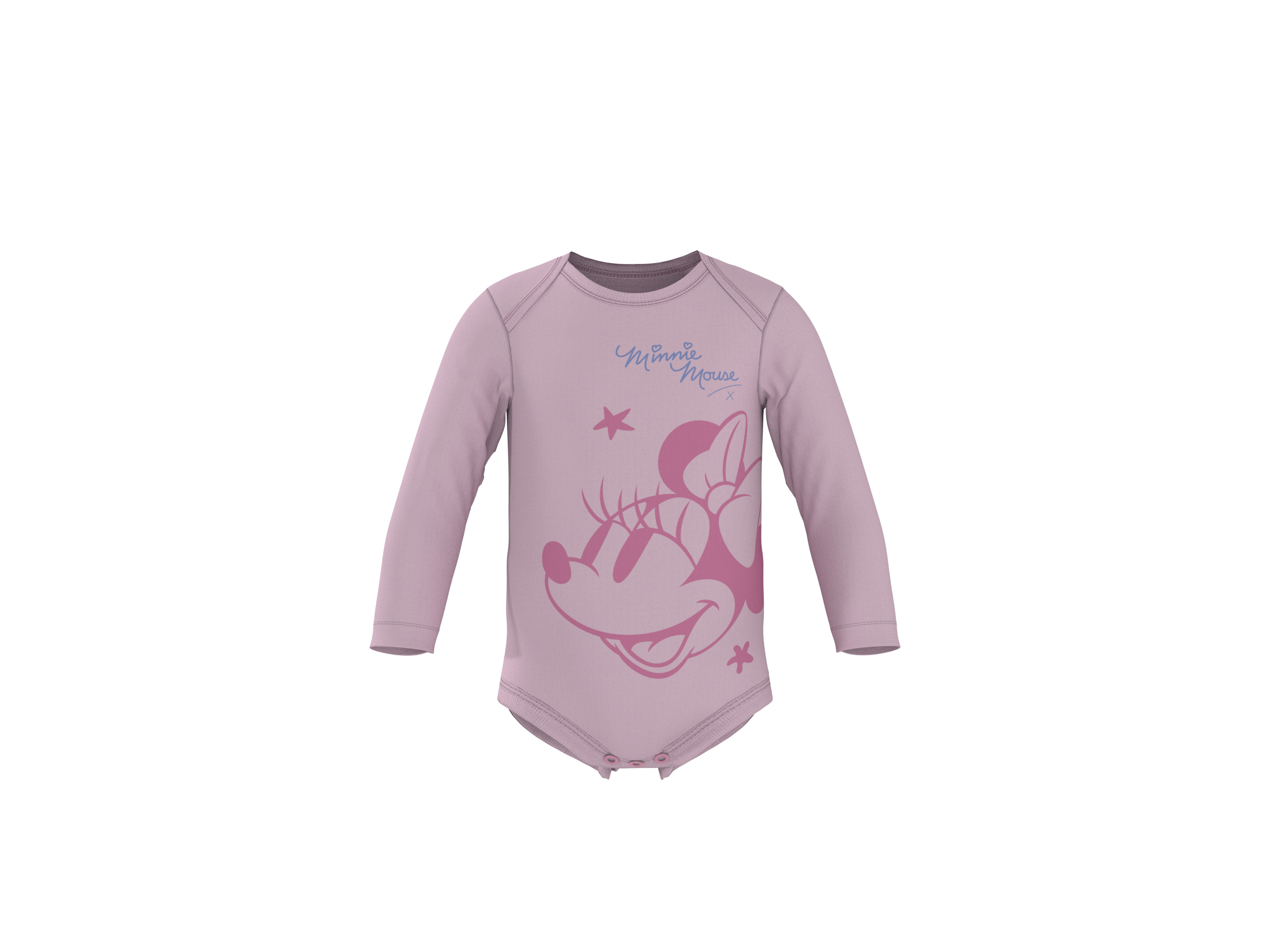 LUPILU® Baby Bodys, 2 Stück (rosa/weiß, 50/56)