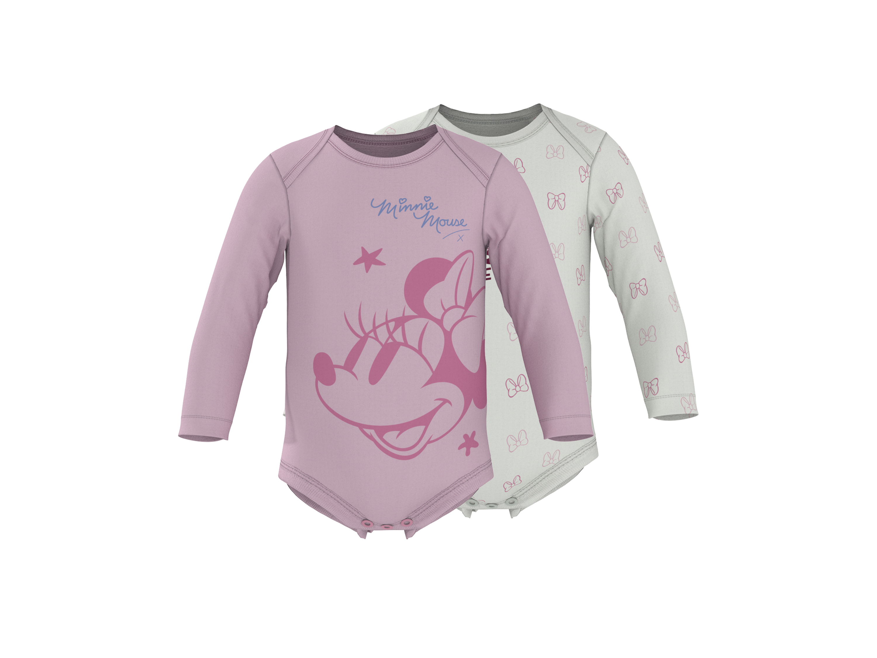 LUPILU® Baby Bodys, 2 Stück (rosa/weiß, 74/80) Bild 3
