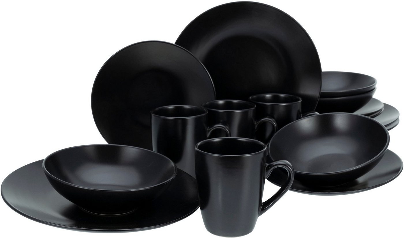 CREATABLE Geschirrset »Black Matt«, 16-teilig Bild 3