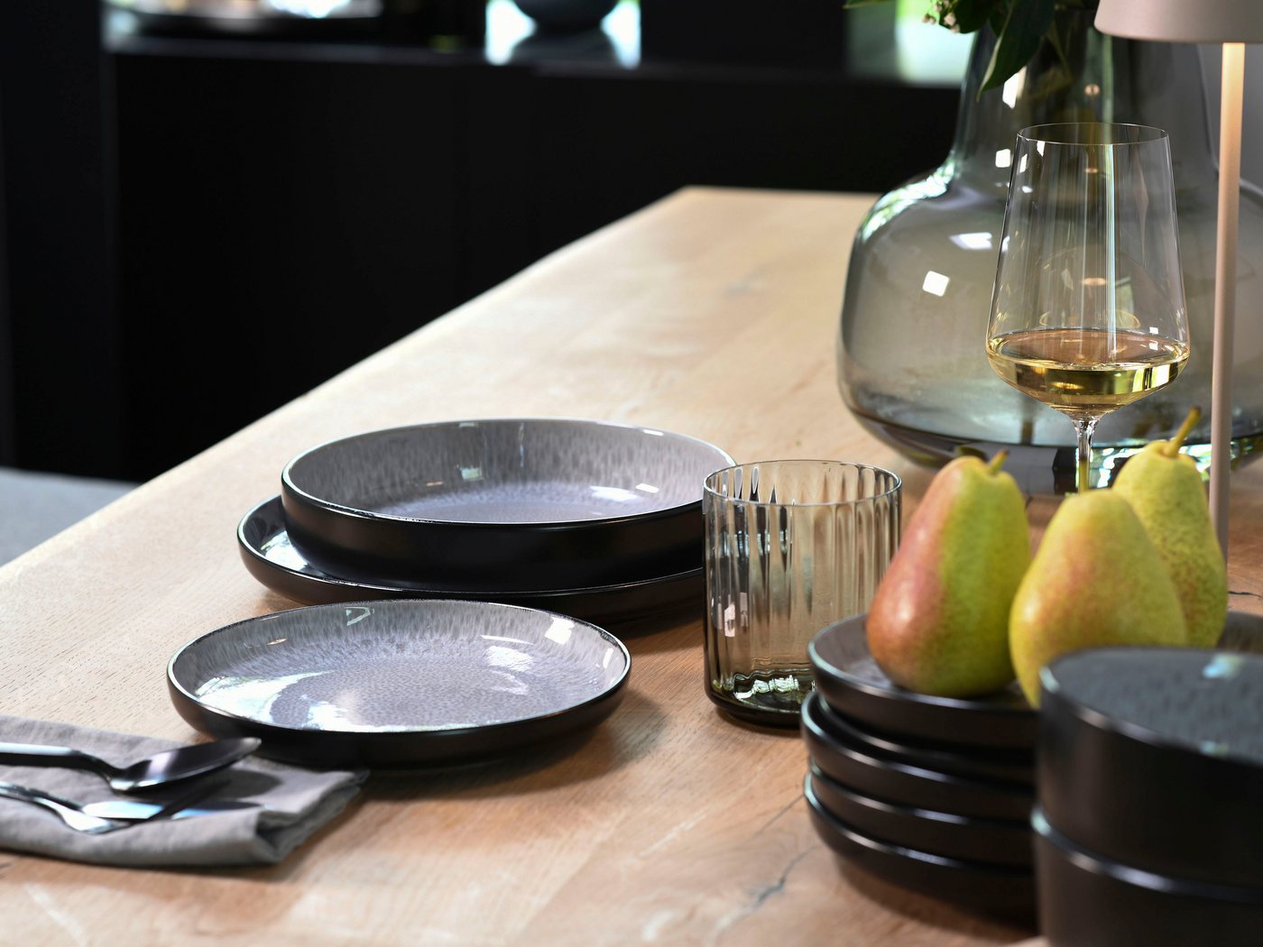 CREATABLE Geschirrset »Nordic Fjord« (18-teiliges Teller Set, Frost)