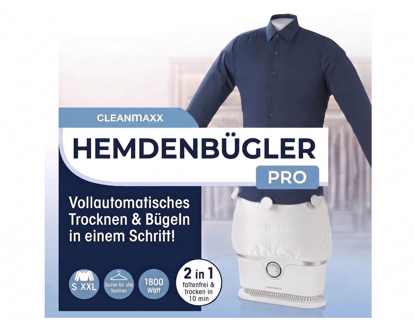 CLEANMAXX Hemdenbügler »1800 W 00384«, 1800 W Bild 4