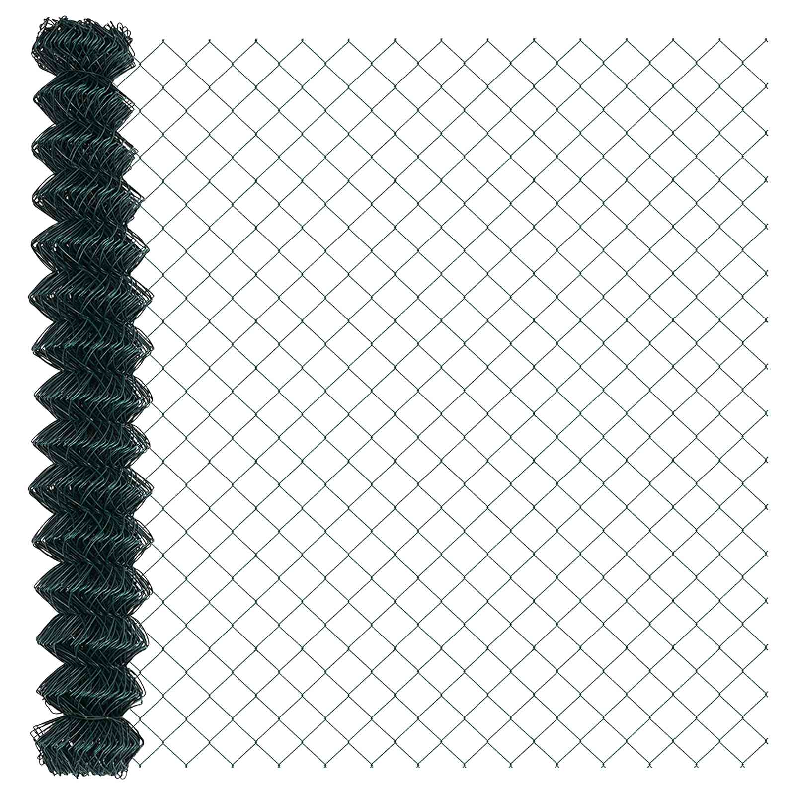 Maison Exclusive - Maschendrahtzaun 10 X 1,5 M Stahl Grün