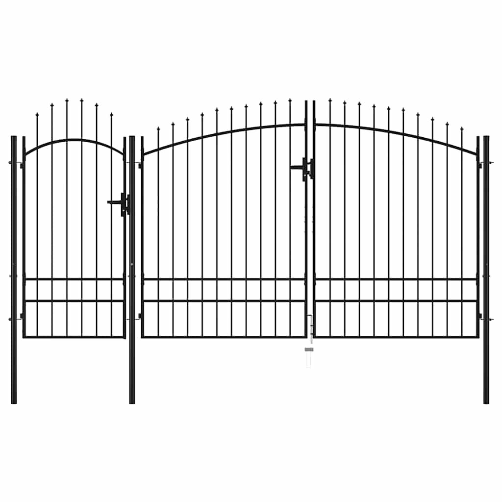 Maison Exclusive - Gartentor Woerden Stahl 1,95 X 4 M Schwarz