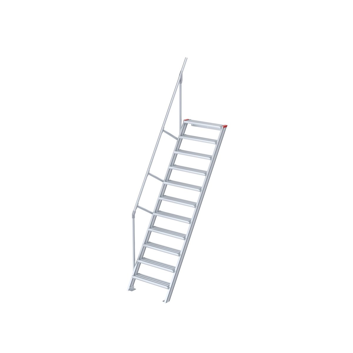 Euroline 510 Treppe 60° 1000mm Stufenbreite 11 Stufen Alu Gerieft
