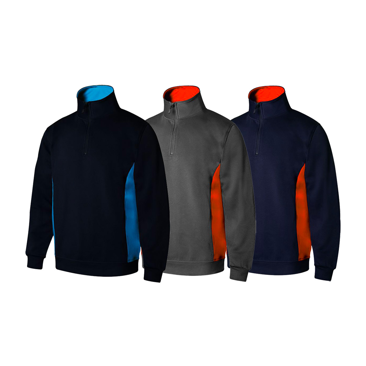 Felpa Da Lavoro Velilla 105704 - Xxl - Grau/orange