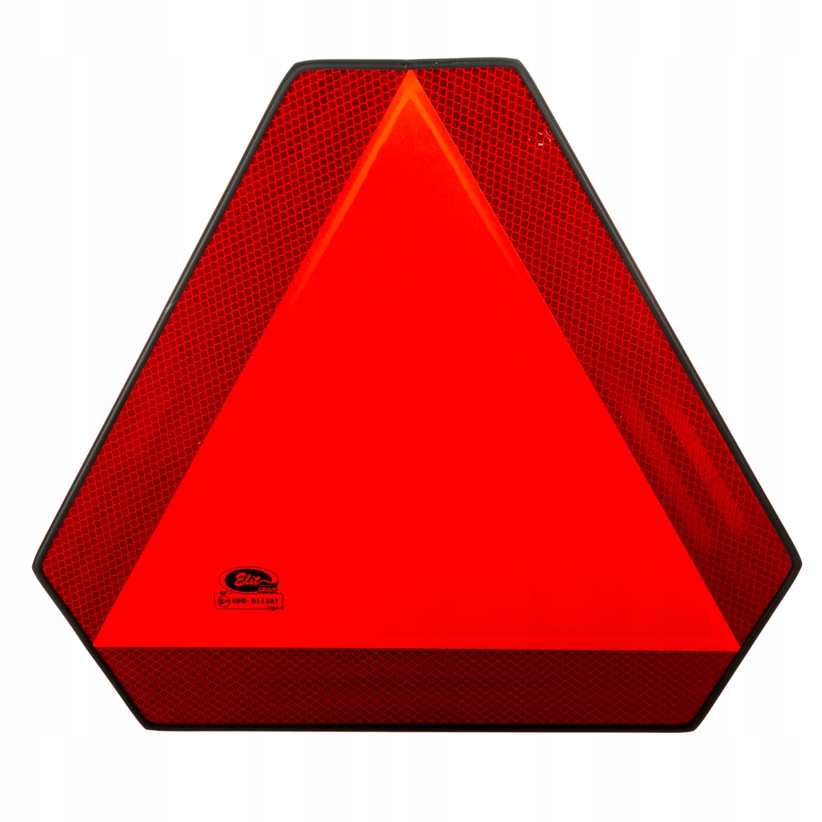 Warndreieck Für Langsam Fahrende Fahrzeuge, Poliertes Metall, 36 X 41 Cm