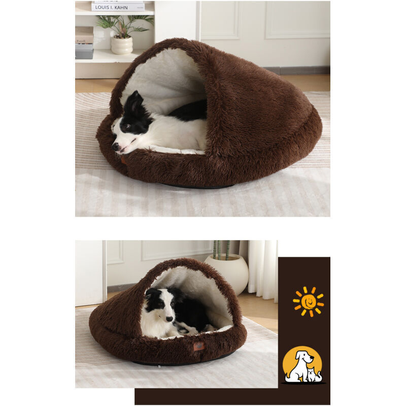 Beheizbares Hundebett S 70x60 Cm – Gemütliche Hundehütte Mit Wasserdichtem Bezug – Füllung Aus Pp-baumwolle – Maschinenwaschbar