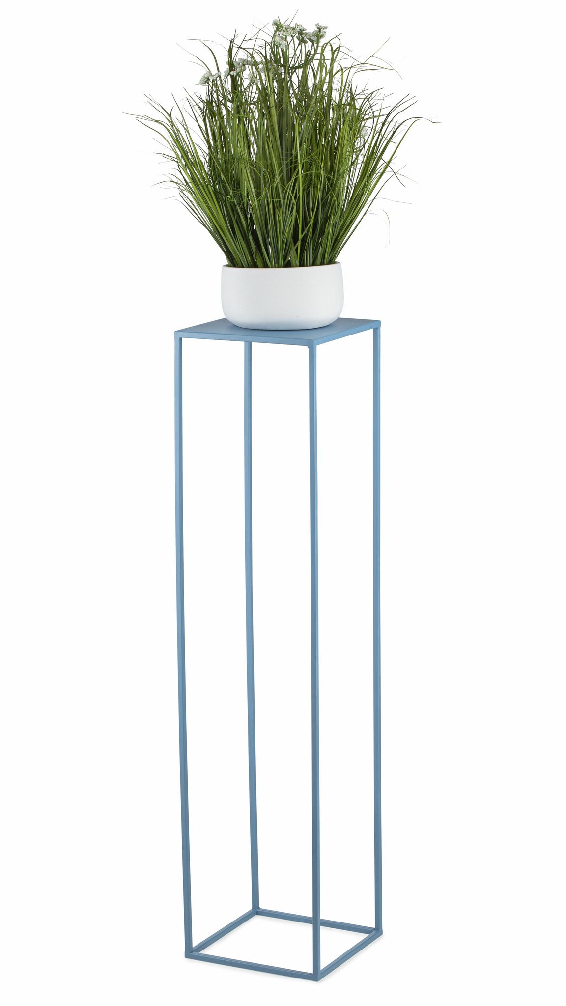 Blauer, Stehender Blumenständer, 70 Cm
