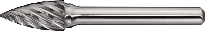 Frässtift Spg Inox D.8mm Kopf-l.20mm Schaft-d.6mm Hm Verz.normal,fein Tecwerk