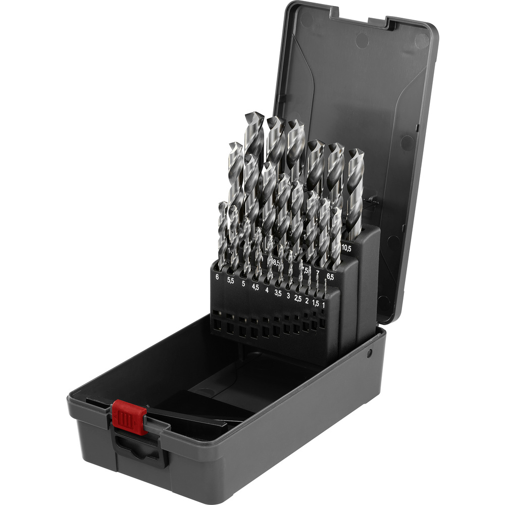 Toolcraft To-10926867 Hss-g Metall-spiralbohrer-set 25teilig Gesamtlänge 195 Mm Gehärtet Din 338 Zyl