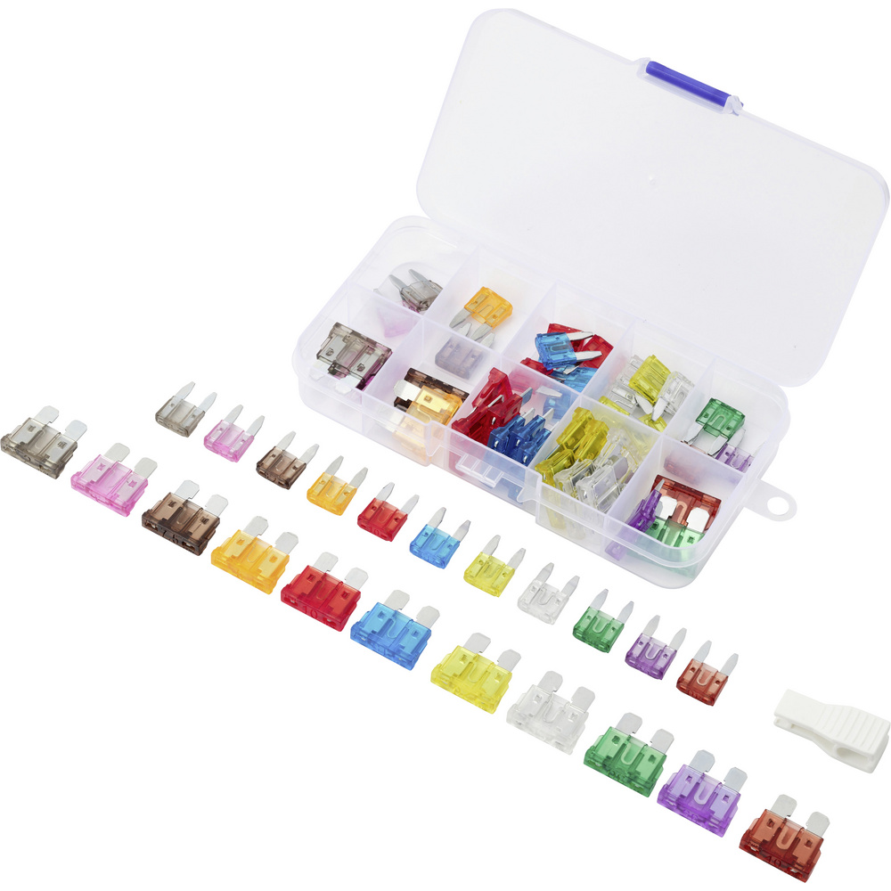 Tru Components 60pcs Fuse Kit Tc-14378664 Sicherungs-set, Sicherungszieher 2 A, 3 A, 5 A, 7.5 A, 10
