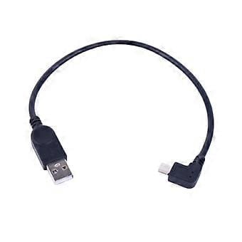 30 Cm (11,81 Zoll) Langes Abgewinkeltes Usb-auf-mini-usb-kabel Mit Lade- Und Datensynchronisierungsfunktion Für Autonavigationssysteme (schwarz).