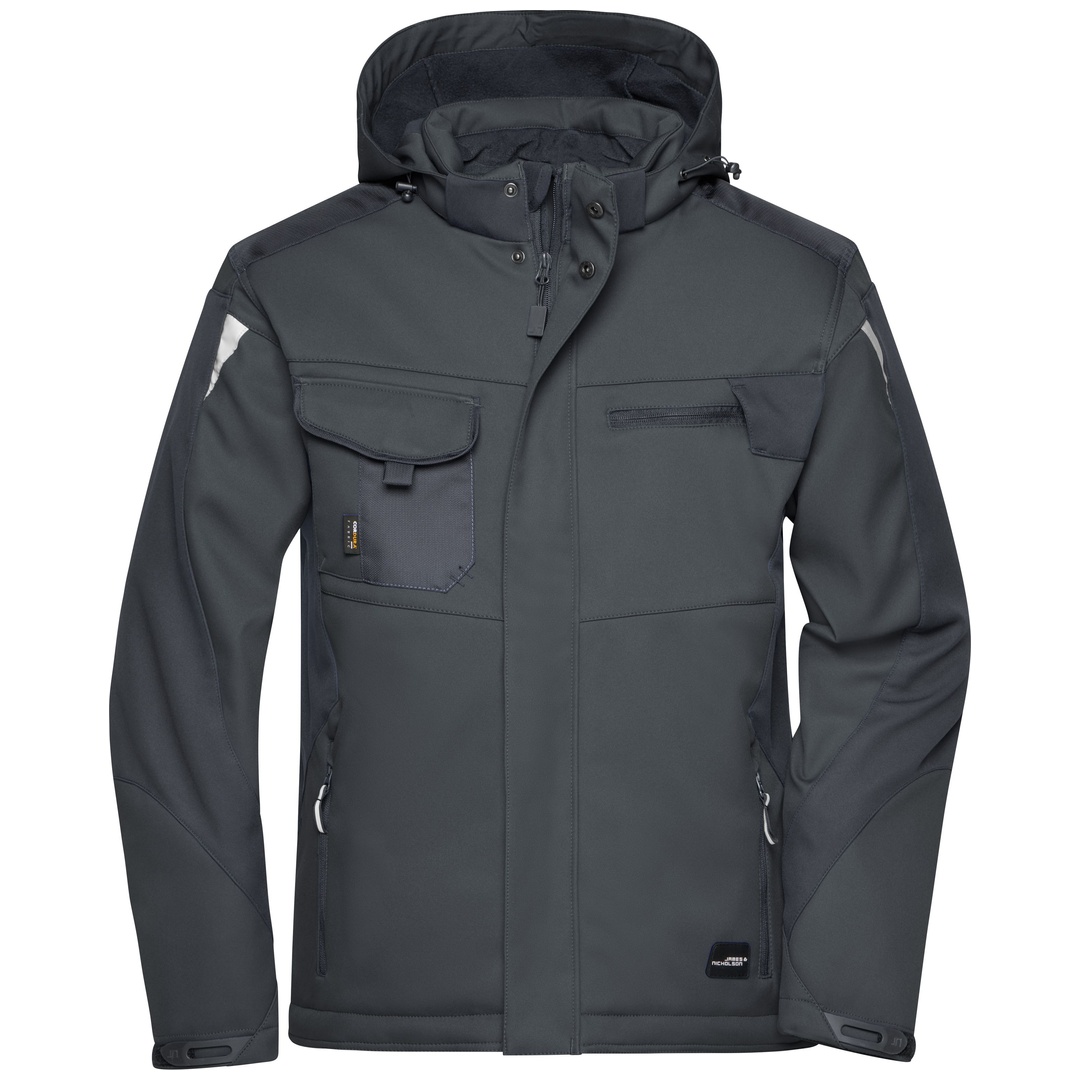 James & Nicholson Professionelle Softshelljacke Mit Innenfutter Jn824 Gr. L Black/black