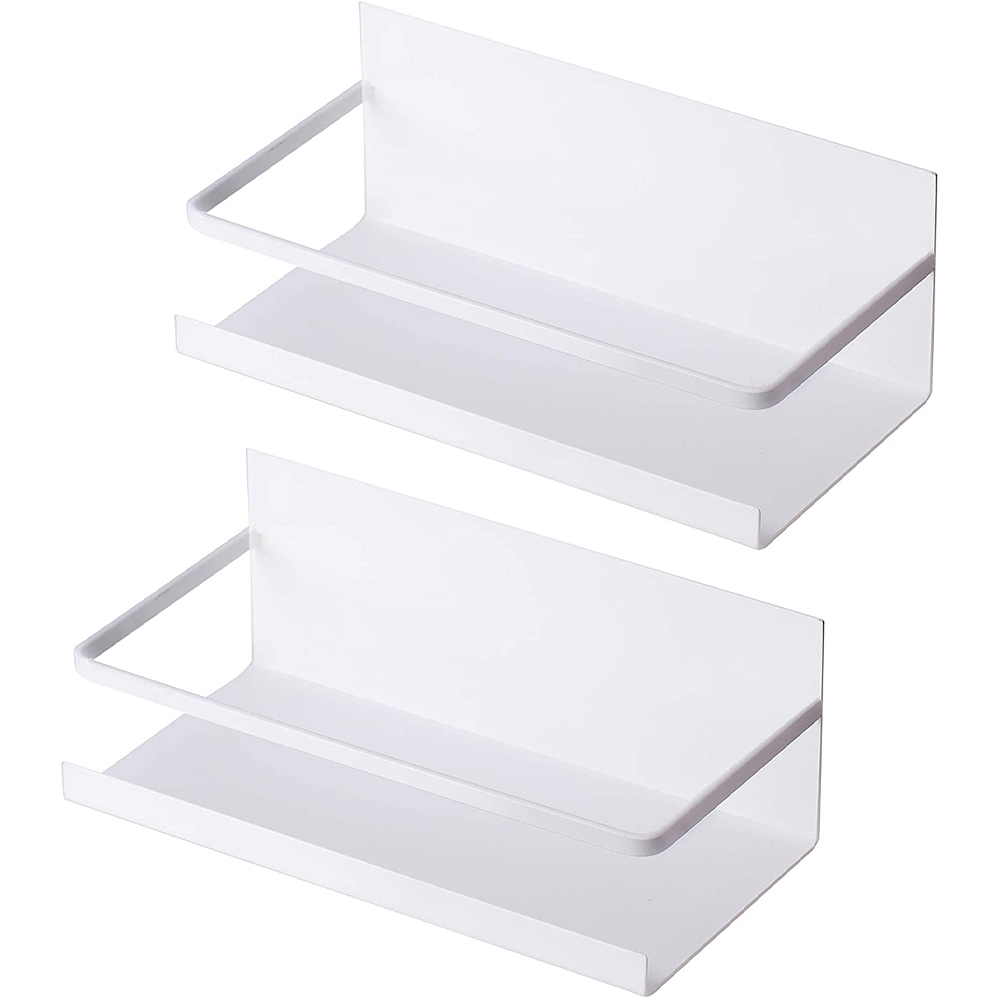 Lot De 2 Étagère Magnétique Etagère Réfrigérateur Etagere Epices Cuisine - Blanc