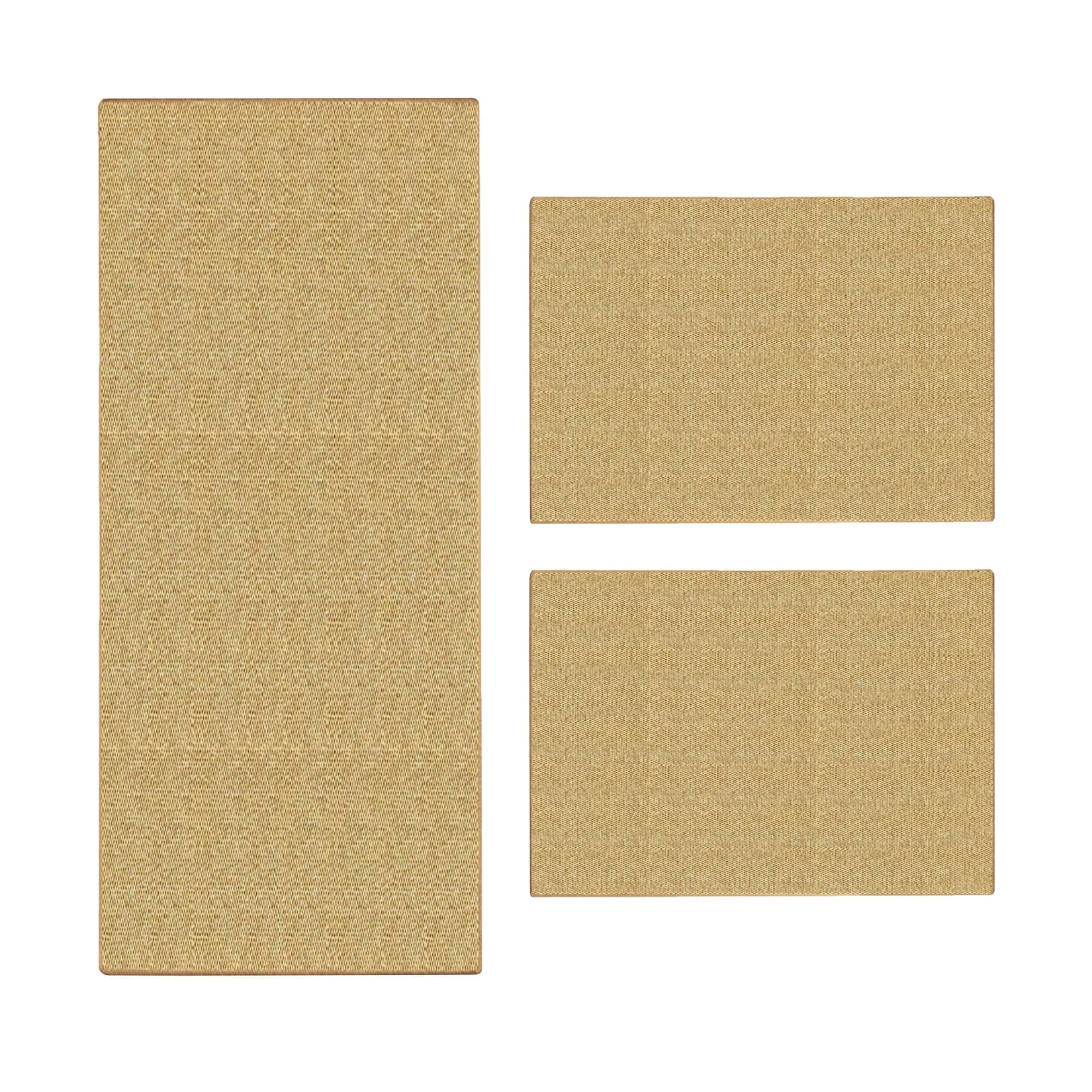 Sisal-bettumrandung Sylt 3-teilig Natur 1 Läufer: 67 X 330 Cm + 2 Brücken: Je 67 X 130 Cm