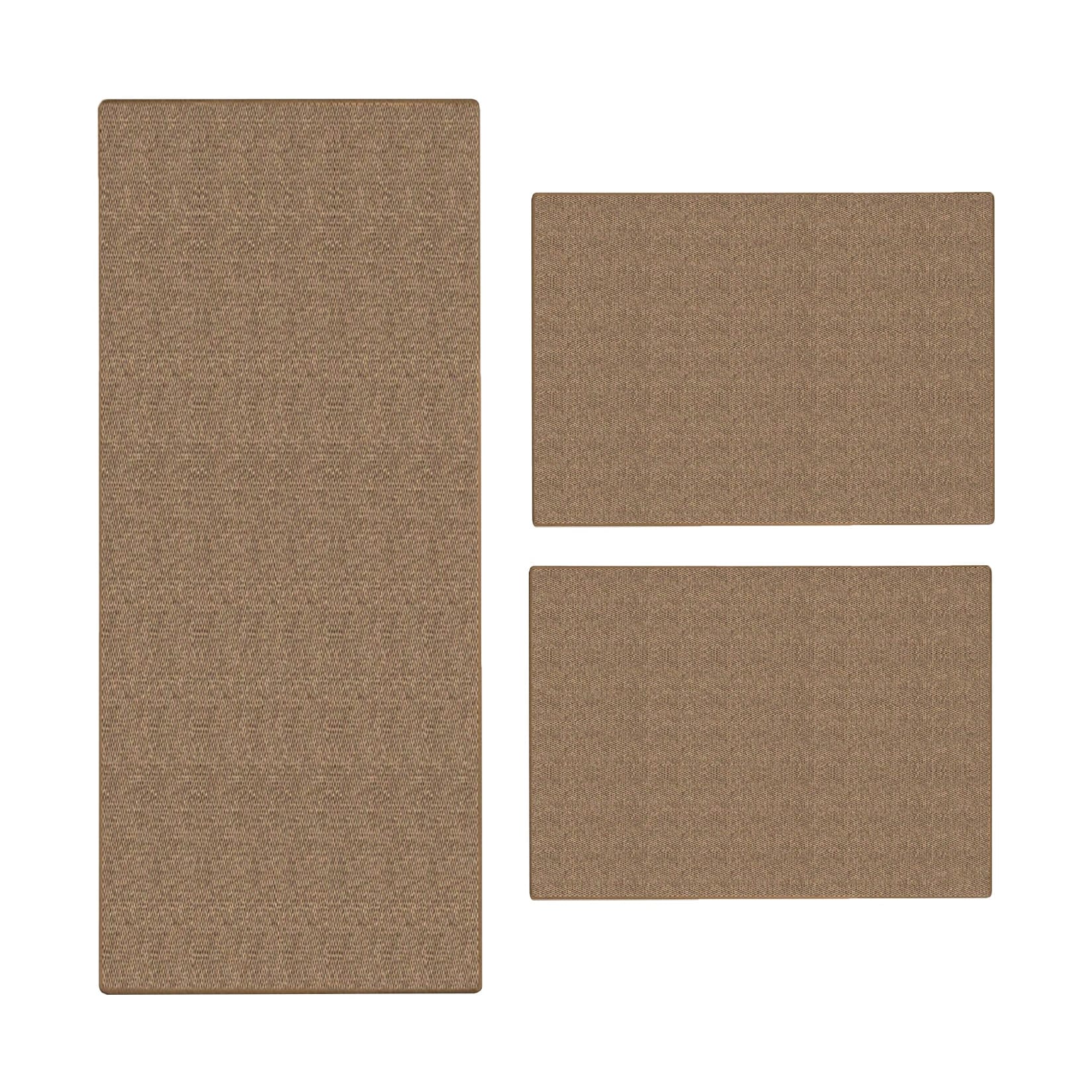 Karat - Sisal-bettumrandung Sylt 3-teilig Kork 1 Läufer: 80 X 300 Cm + 2 Brücken: Je 80 X 150 Cm