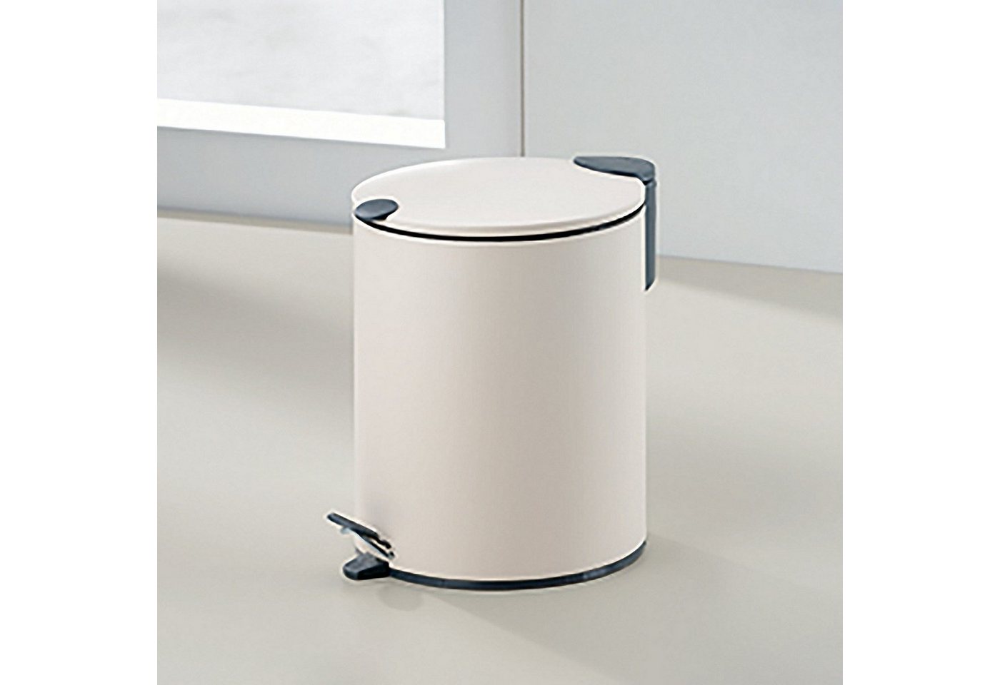 Abfalleimer 5 L Beige - Mattschwarz - Kela Bild 2