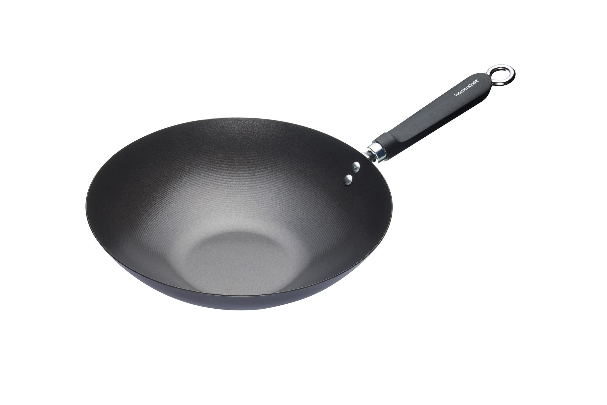 World Of Flavors Orientalischer Wok, Stahl, Grau, 30 Cm