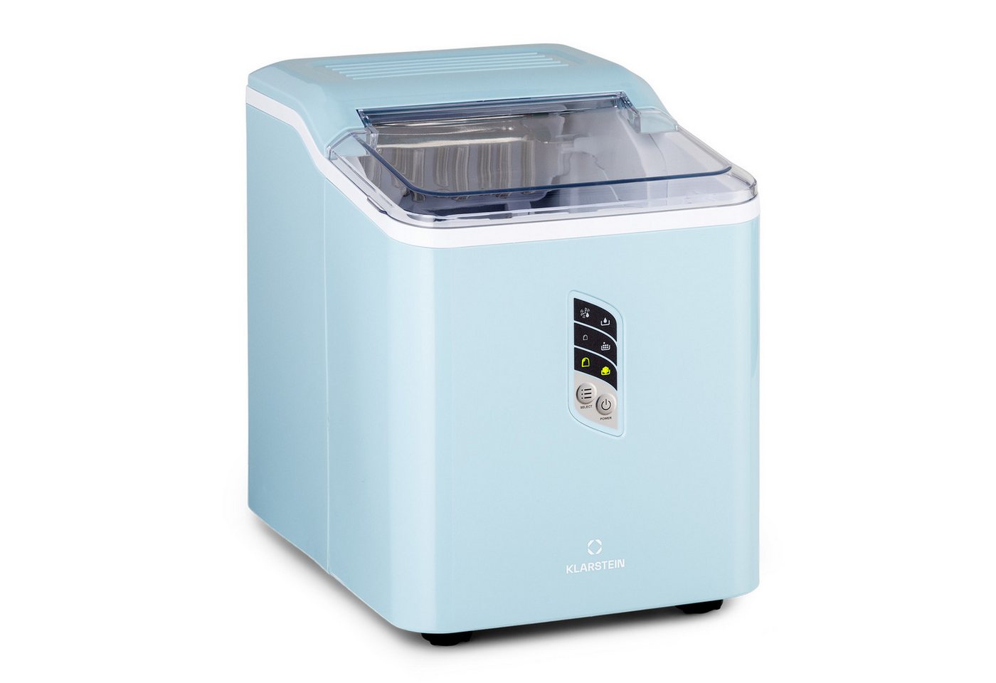 Klarstein Eiswürfelmaschine Klein, Schneller Ice Cube Maker, Eiswürfelbereiter Selbstreinigend, Eiswürfelgerät Für Große Und Kleine Eiswürfel, Mit Eiswürfelbehälter, 12kg/24h, Fassungsvermögen 1,5 L Bild 5