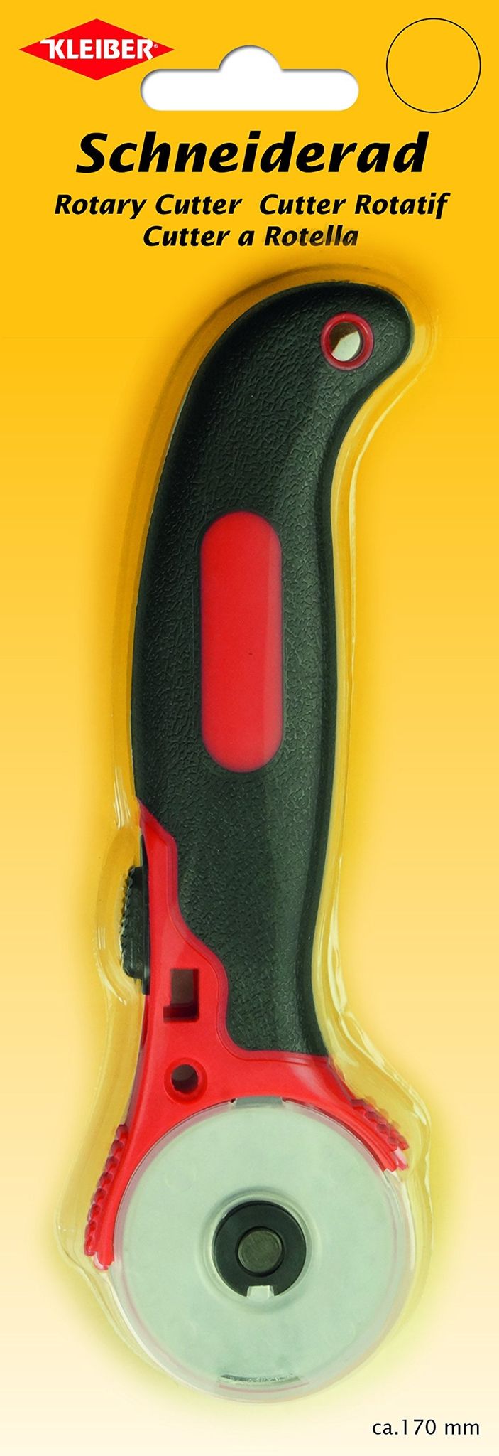 Kleiber Schneiderad-rollschneider, Stahl, Rot/schwarz, 17,5 X 5,5 X 2 Cm