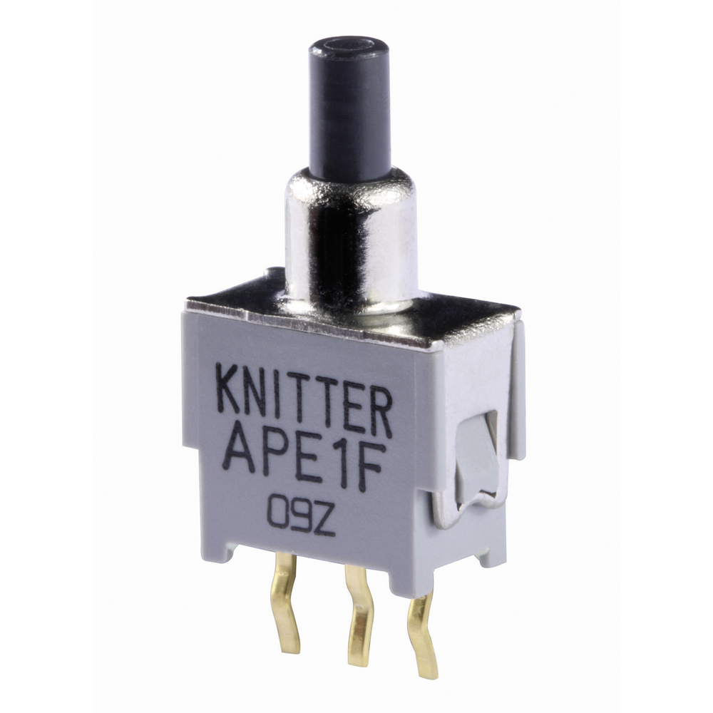Knitter-switch Ape 1f Ape 1f Drucktaster 48 V Dc/ac 0.05 A 1 X Ein/(ein) Tastend (l X B) 9.5 Mm X 5