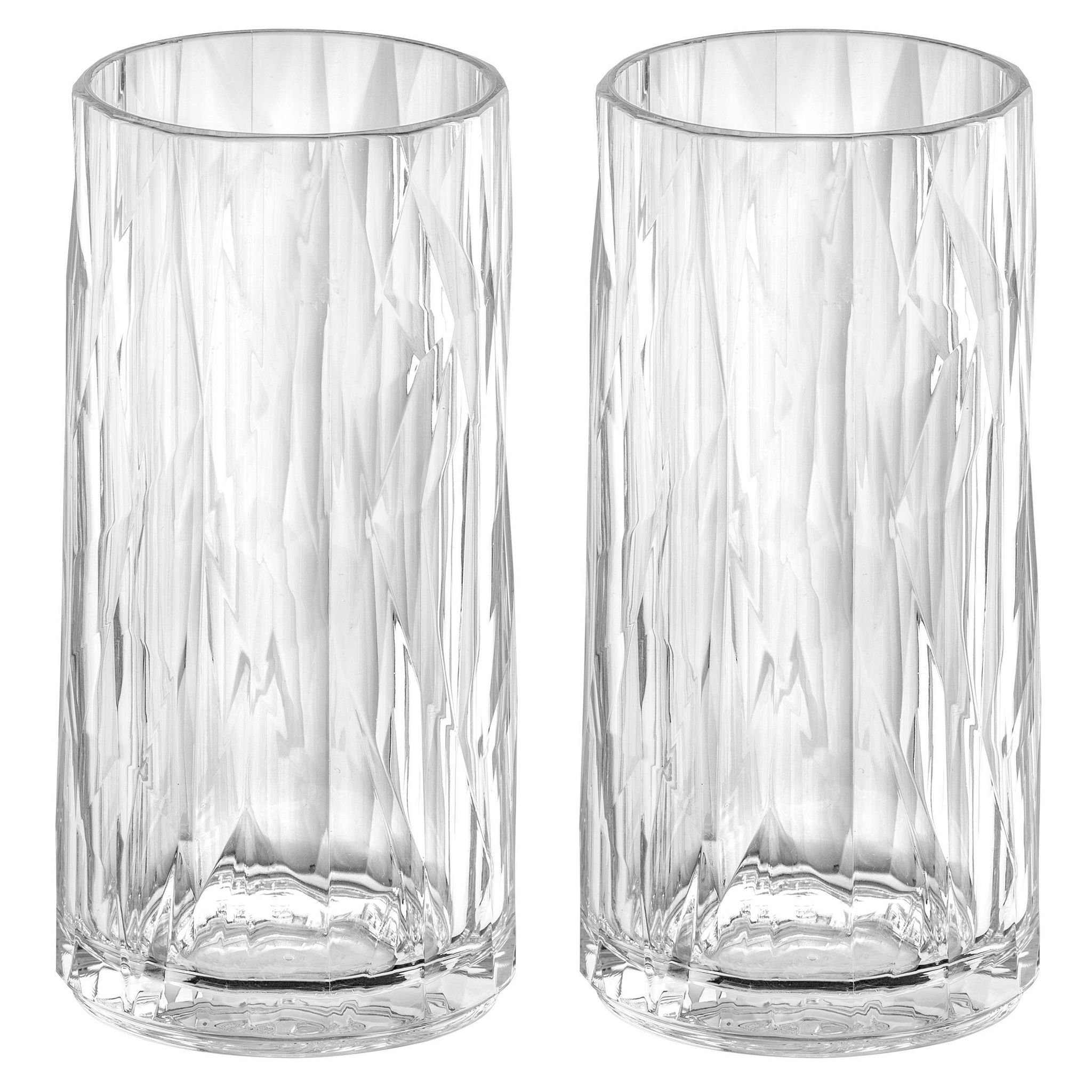 Schlanke Trinkgläser Club No. 8, Superglas, 2 X 300 Ml Koziol