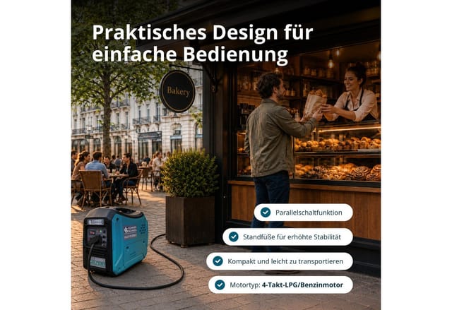 Könner&söhnen - Dimax Lpg/benzin-inverter-generator Ks 2000ig S