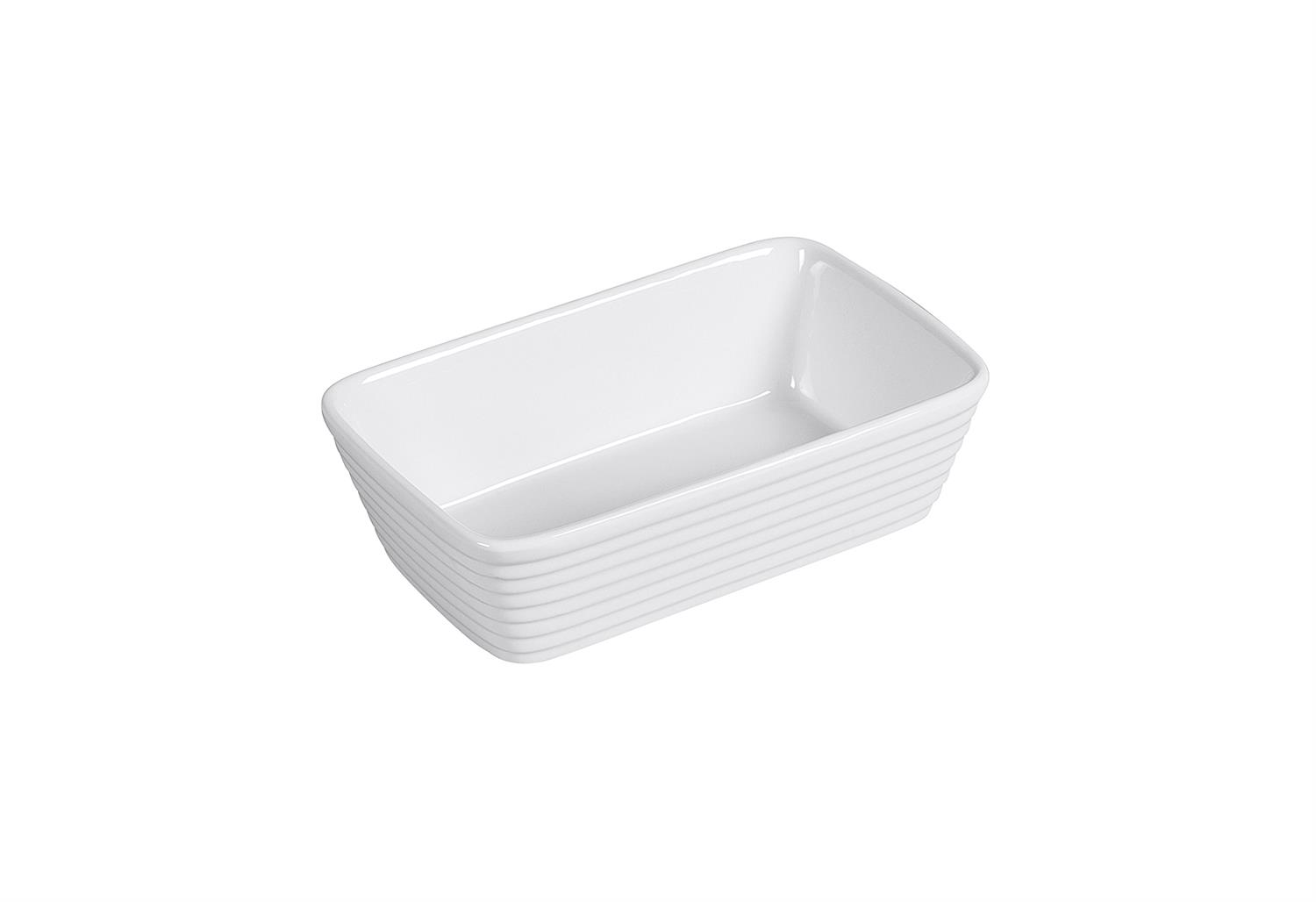 Plat À Four Rectangulaire 20 X 12 Cm - Blanc - Kuchenprofi