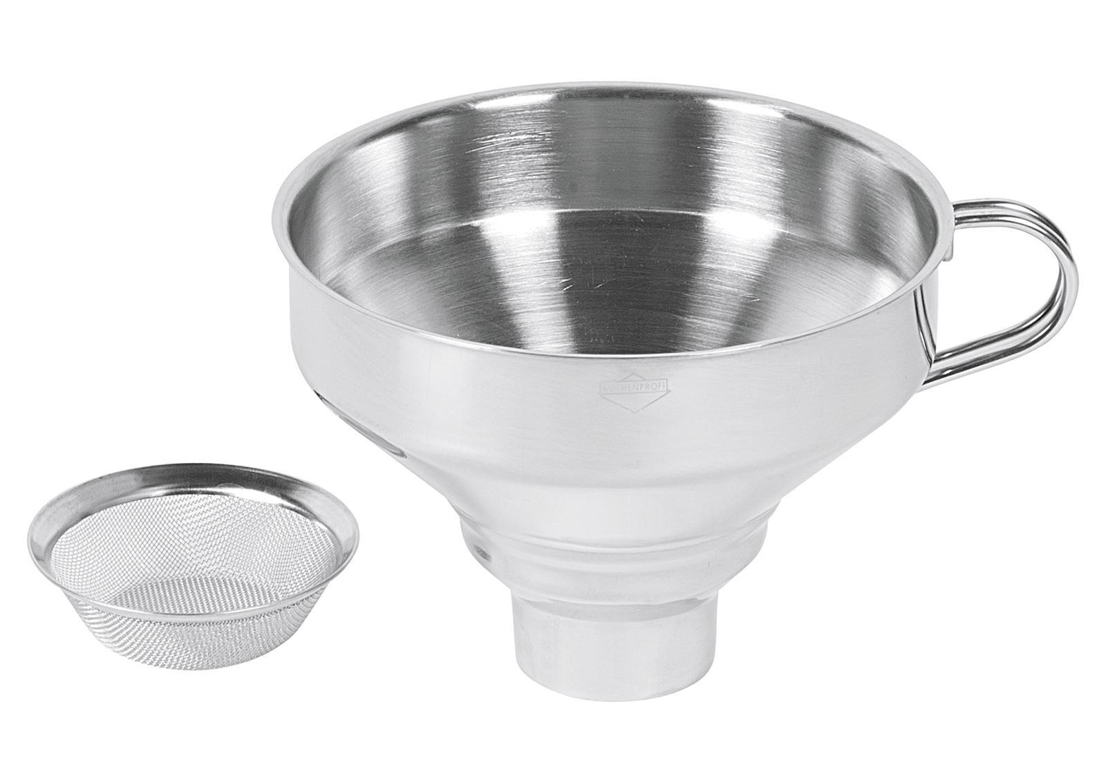 Küchenprofi Trichter Edelstahl Mit Sieb 9cm Ø13cm (121038)