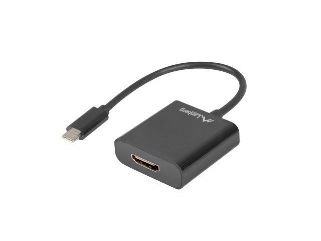 Adapter Lanberg Ad-uc-hd-01 Usb Typ-c Männlich Auf Hdmi Weiblich Auflösung Bis Zu 19201200 15cm Länge