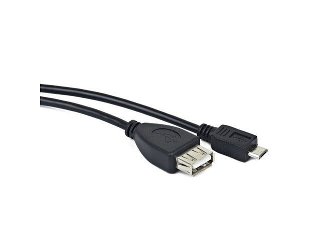 Kabel Usb Lanberg Micro M Zu Usb-a F 2.0 Otg Schwarz 15cm Oem