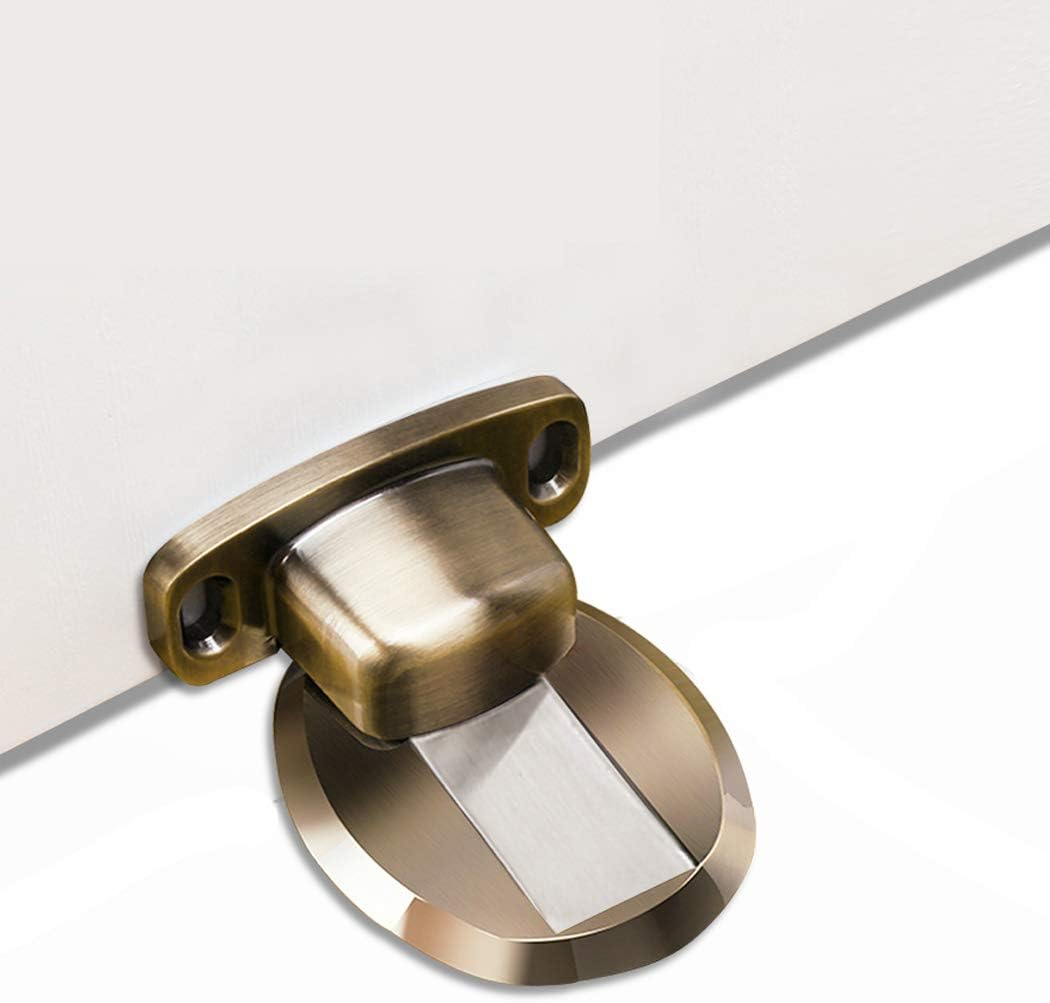 Türstopper Magnet Ohne Bohren Edelstahl Metall Türstopper Tür Stopper Boden, Türhalter - Bronze