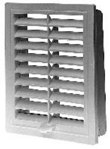 Upmann Lueftungsgitter Kunstst. 10x28 Verstellbar Mit Einbaur. Weiß - 50144