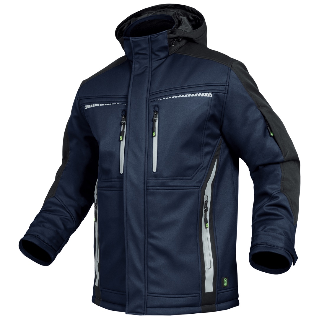 Leibwächter Winter-softshelljacke Flex-line Gr. 4xl Marine/schwarz