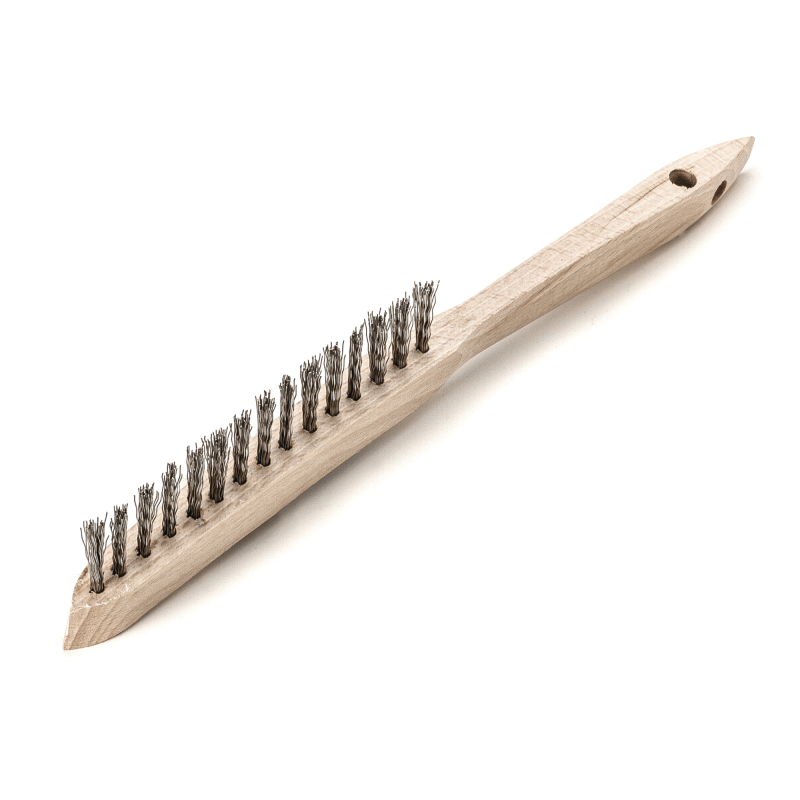 Lessmann ® - 1 Stück Handbürste Stahldraht Rostfrei Rof Gew. 0,35 Mm Lessmann 1-reihig