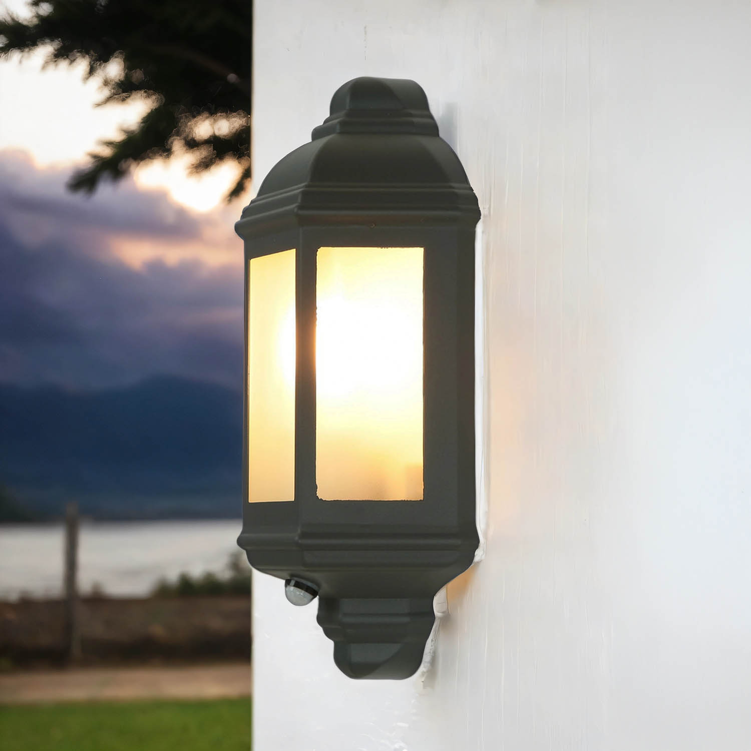 Licht-erlebnisse - Außenlampe Mit Bewegungsmelder E27 Ip44 Rustikal Livorno