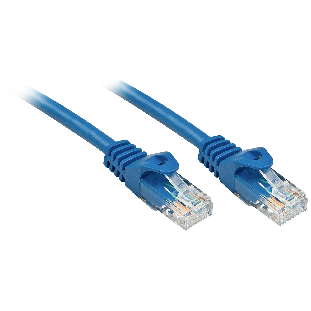 Lindy - 48177 Rj45 Netzwerkkabel, Patchkabel Cat 6 U/utp 10.00 M Blau 1 St.