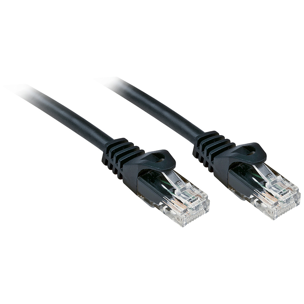 48197 Rj45 Netzwerkkabel, Patchkabel Cat 6 U/utp 10.00 M Schwarz 1 St. - Lindy
