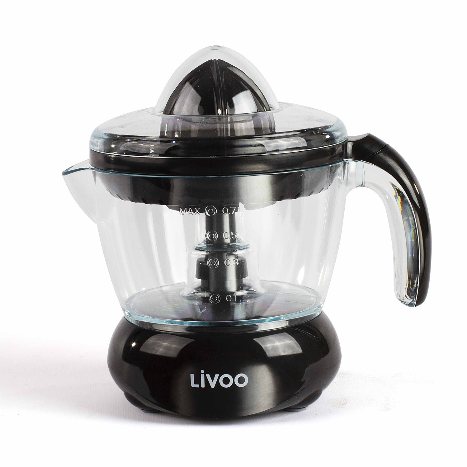 Presse-agrumes Électrique - Pour Jus D'Orange, Citron Et Autres Agrumes - Rotation Double Sens - 25 W, Noir