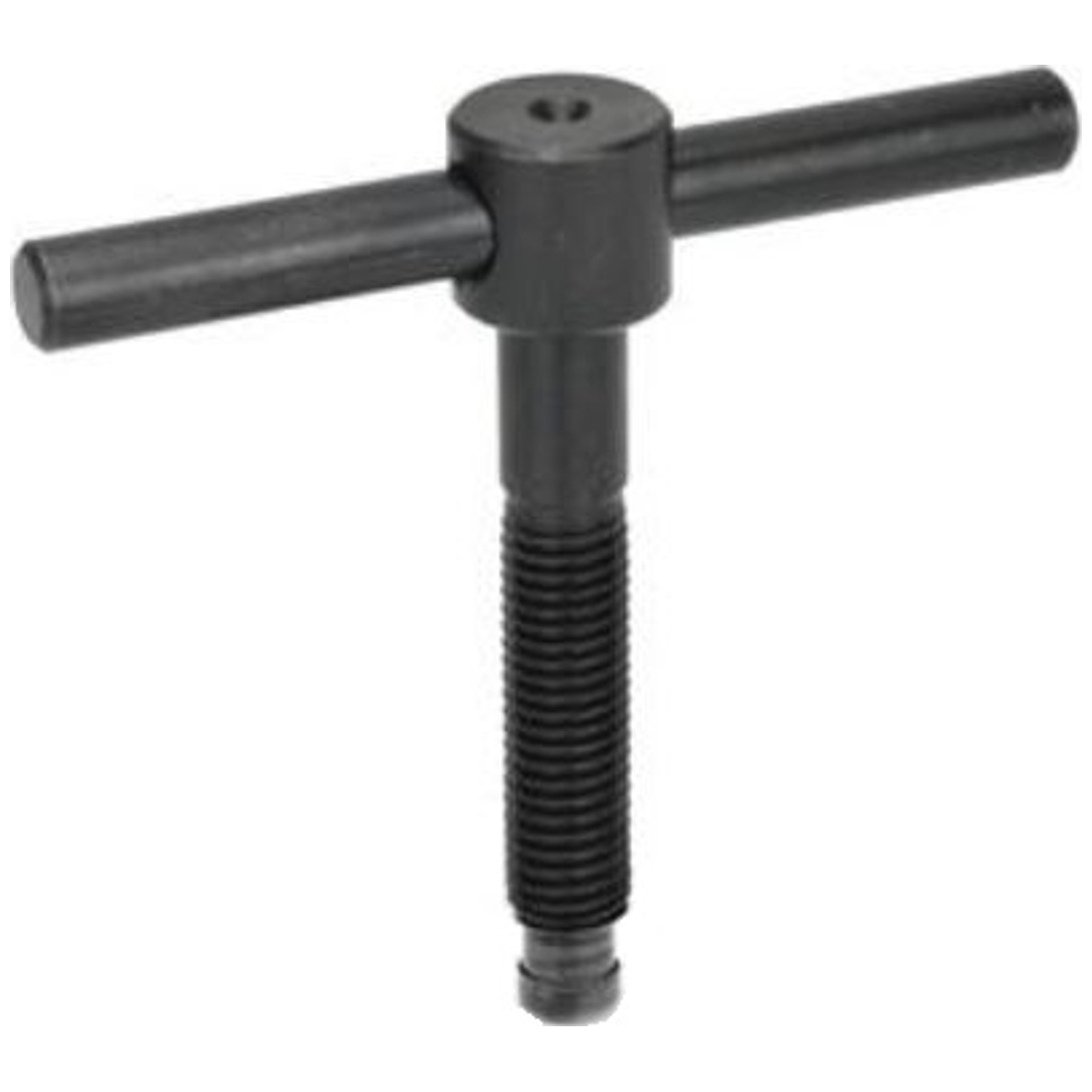 Reidl Din 6304 Knebelschrauben M 12 X 70, Form E Mit Festem Knebel, Ohne Druckstück 5.8 Brüniert