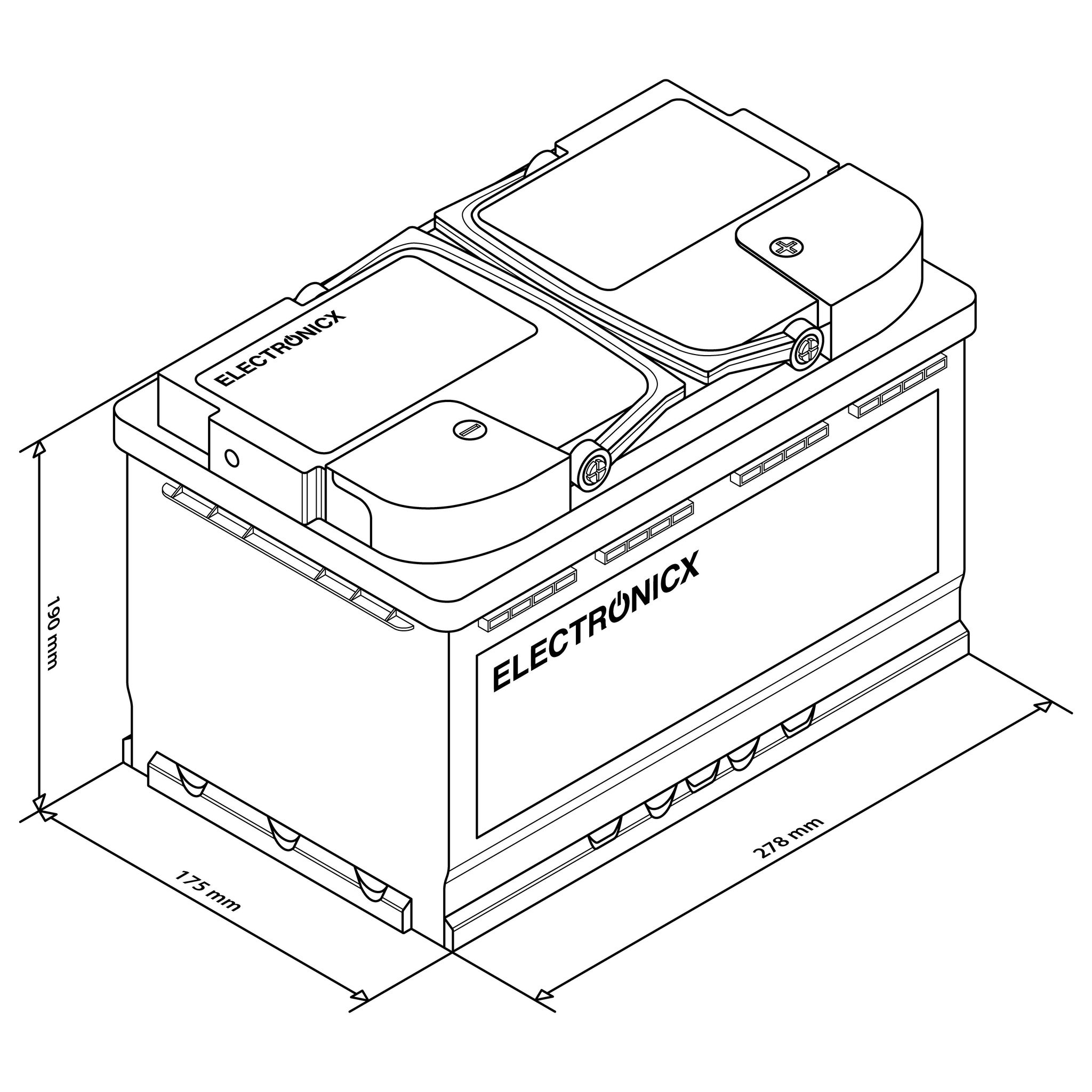 Electronicx Agm Batterie 100ah Marine Edition - 12v Akku Für Boot, Wohnmobil & Solaranlagen - Premium Batterie 12v Wartungsfrei - Versand De