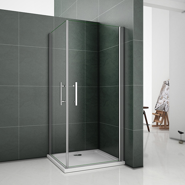 76x80x185cm Duschkabine Duschabtrennung Dusche Rechteckig+ Duschtasse 80x76cm