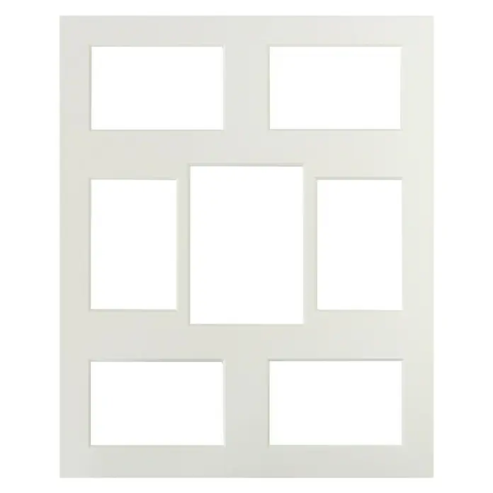 Nielsen Passepartout (Antikweiß, 1 Bild à 13 x 18 cm/6 Bilder à 10 x 15 cm)