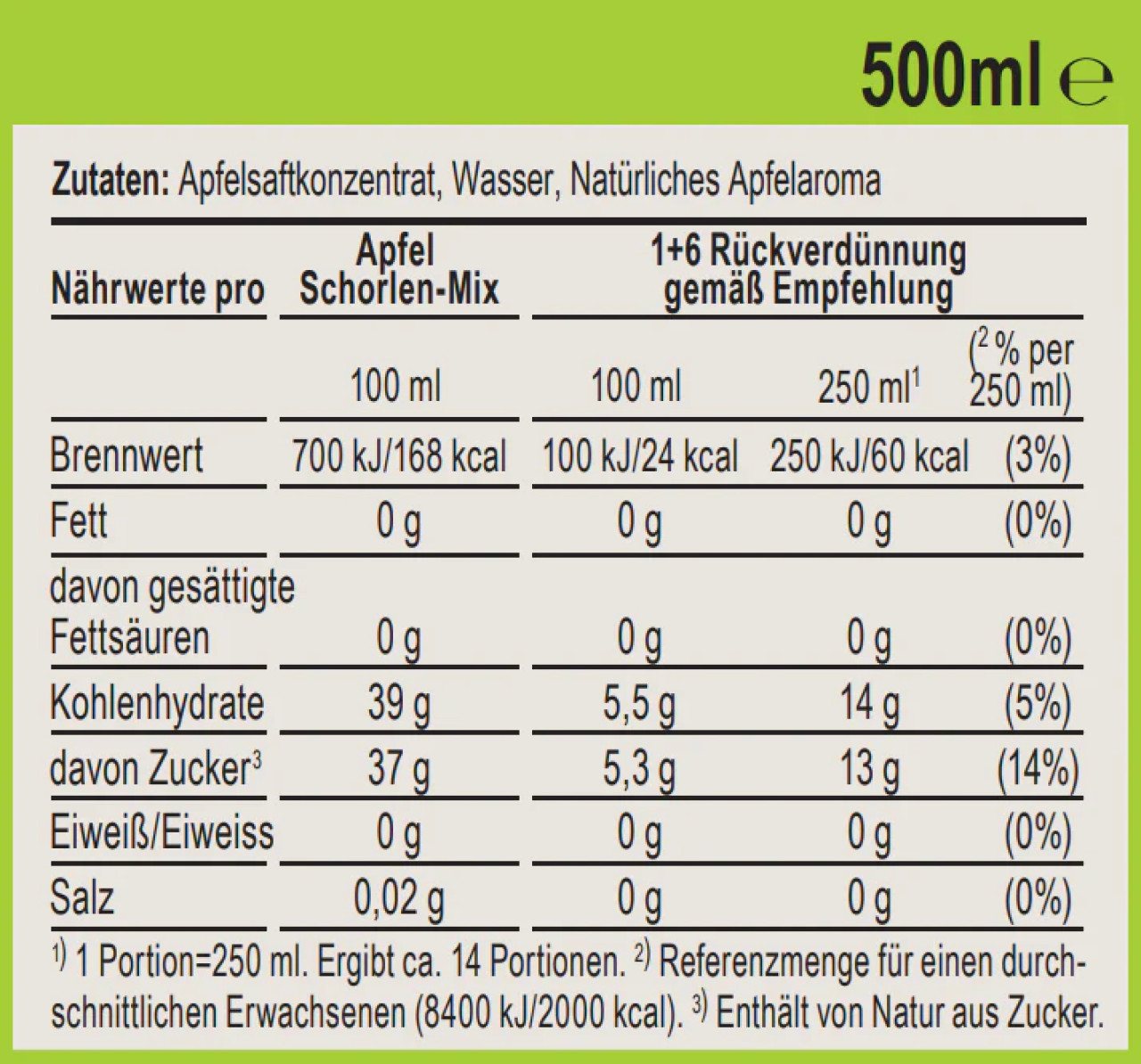 Sodastream Sirup Apfel Schorlen-Mix 500 ml